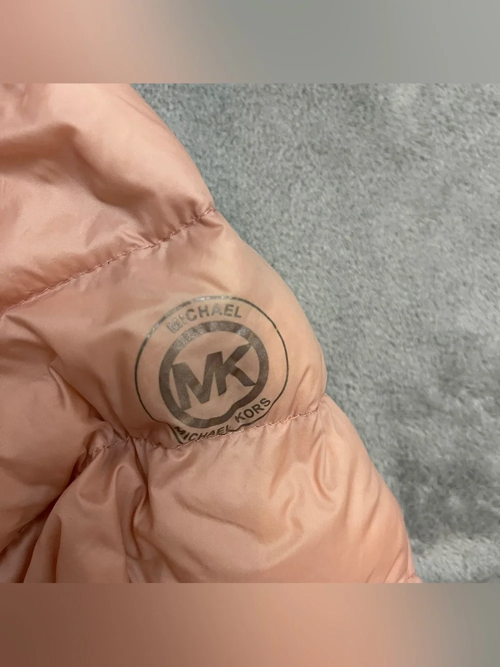 Michael Kors Women’s Hooded Packable Quilted Down Puffer Jacket Coat Pink Sz XL